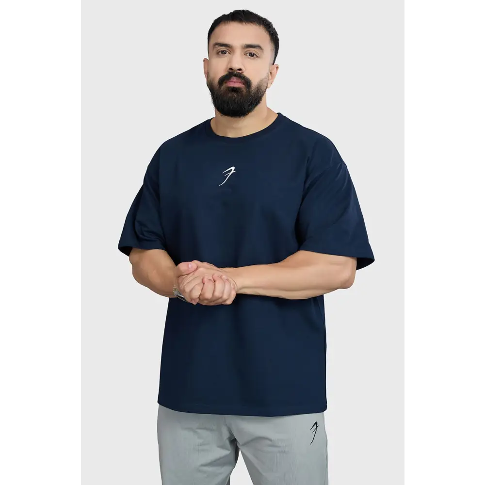 Ignite Oversized T-shirt Navy - Tshirts