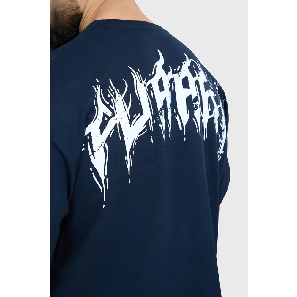 Ignite Oversized T-shirt Navy - Tshirts