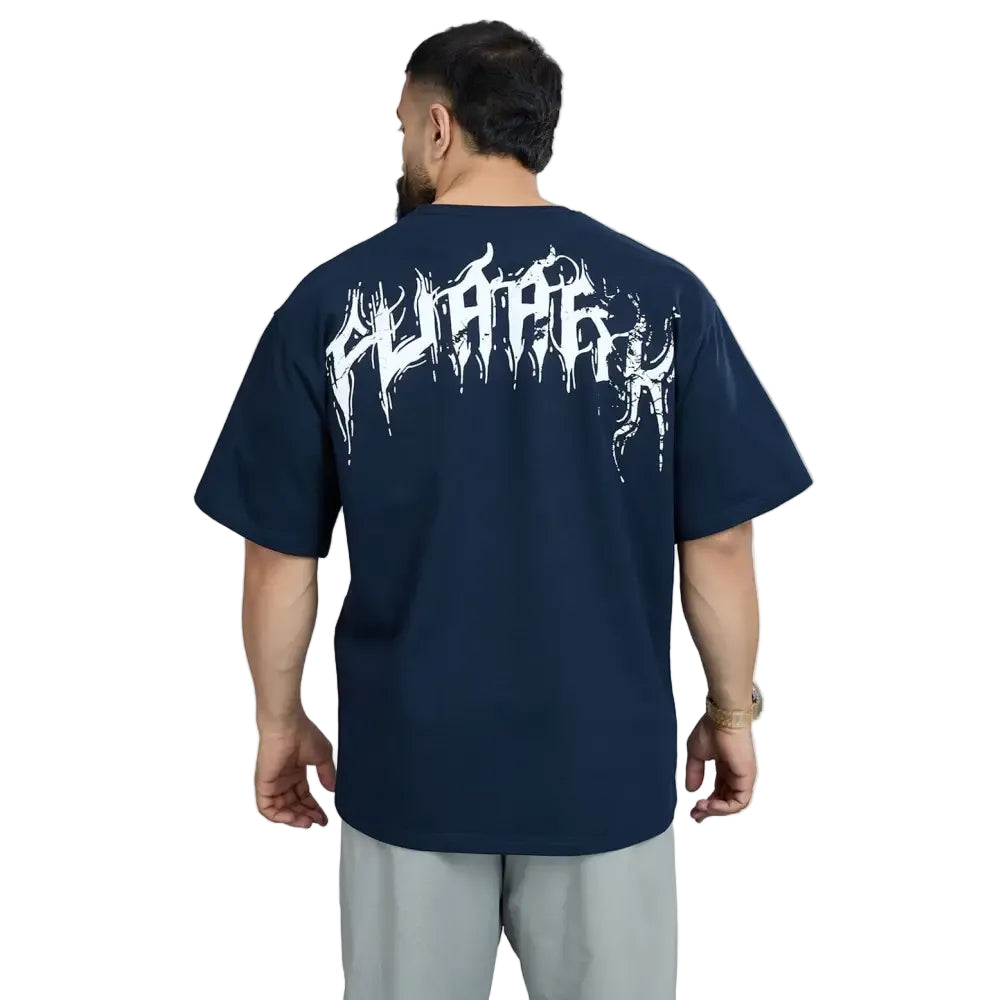 Ignite Oversized T-shirt Navy - Tshirts