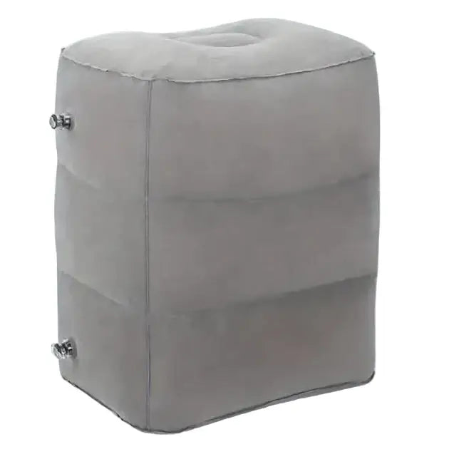 Inflatable Travel Footrest Pillow (Navy Blue & Grey) - SS