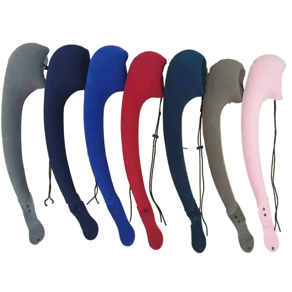 Inflatable Travel Side-Sleeping Neck Pillow (Grey & Blue) - SS