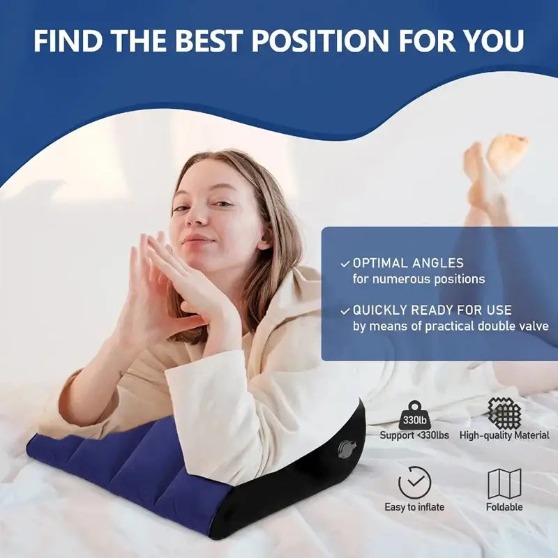 Inflatable Wedge Support Travel Pillow - SS