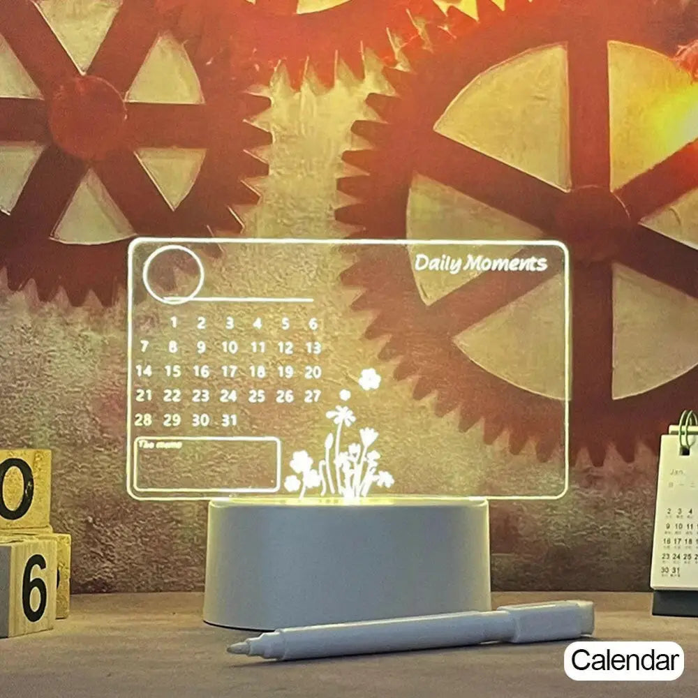 Innovative Creative LED Message Board Night Light - Calendar