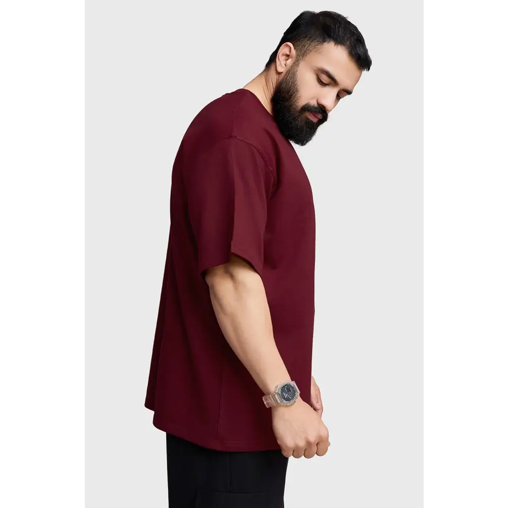 Inspiration Oversized T-shirt Maroon - Tshirts