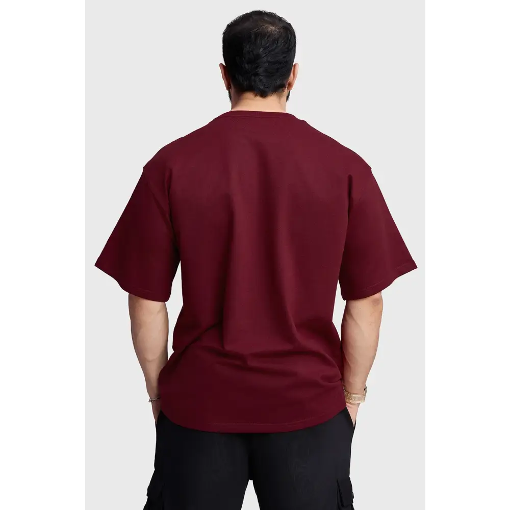 Inspiration Oversized T-shirt Maroon - Tshirts