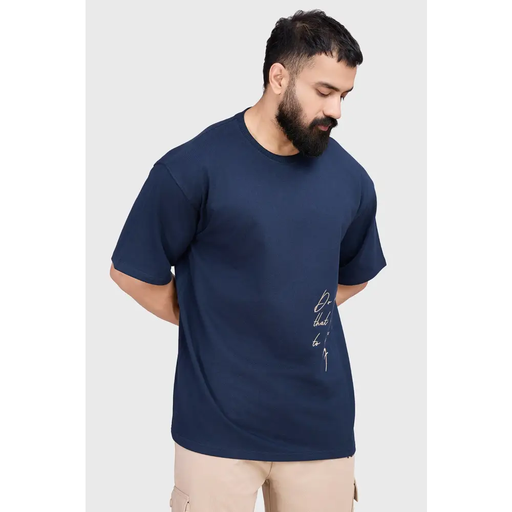 Inspiration Oversized T-shirt Navy - Tshirts