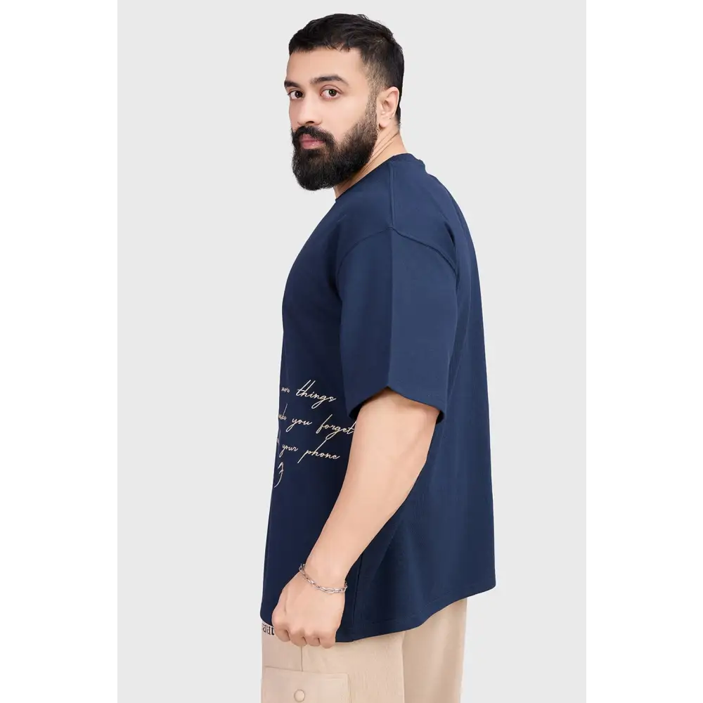 Inspiration Oversized T-shirt Navy - Tshirts