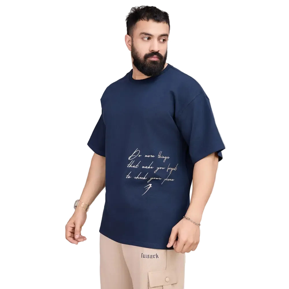 Inspiration Oversized T-shirt Navy - Tshirts