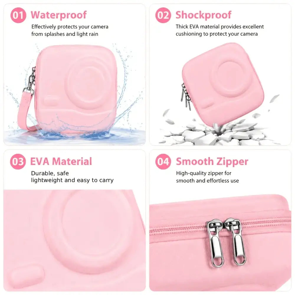 Instax Mini 12 Camera Case for Mini 12 11 9 8 Hard EVA Shockproof Waterproof Protective Storage Carrying Bag