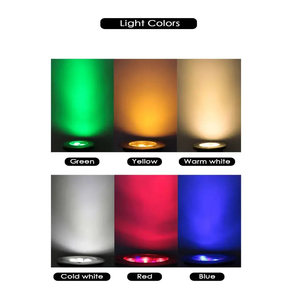 IP68 LED Underground Recessed Light 6–18W Waterproof for Garden & Stairs (various options available) - SS