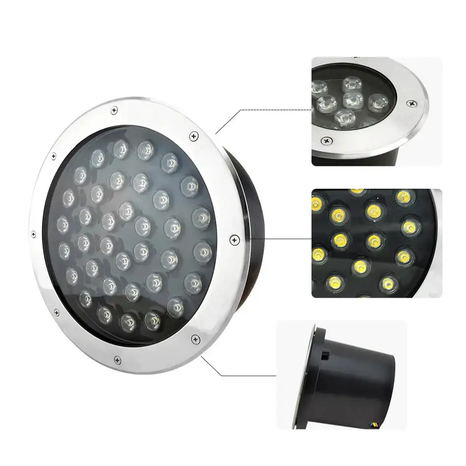 IP68 LED Underground Recessed Light 6–18W Waterproof for Garden & Stairs (various options available) - SS