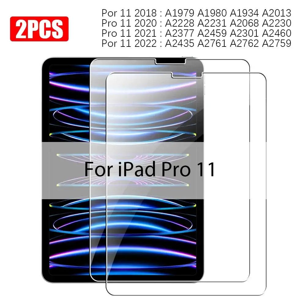 iPad Screen Protector - Tempered Glass (Pack of 2) (All Models) - For Ipad Pro 11