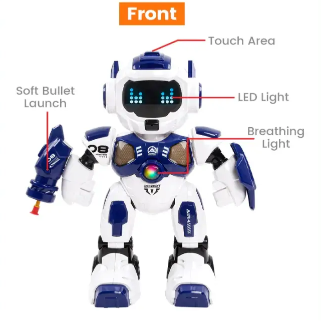 JHD For 2025 New JJRC R35 RC Robot Intelligent Programming Induction Interactive Remote Control Robot Electric Robot