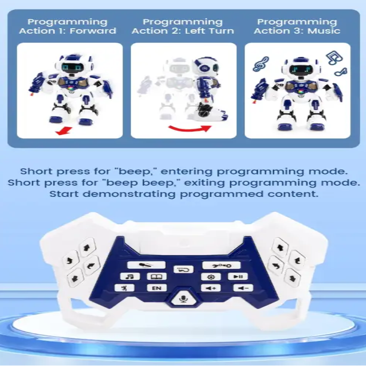 JHD For 2025 New JJRC R35 RC Robot Intelligent Programming Induction Interactive Remote Control Robot Electric Robot