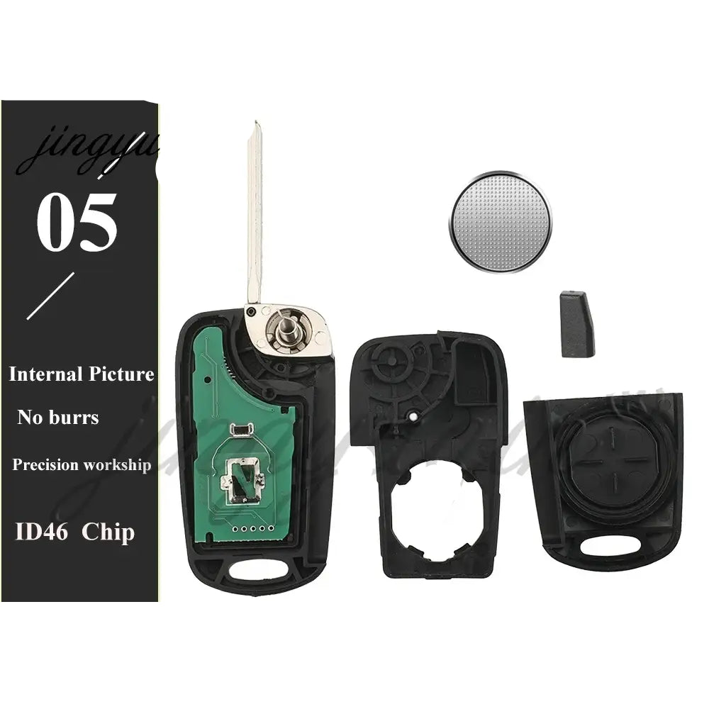 jingyuqin 433MHz FSK ID46 Chip for Kia Sportage 2010 2011 2012 2013 2014 Flip Remote Car Key Fob 95430-3U000 3W600