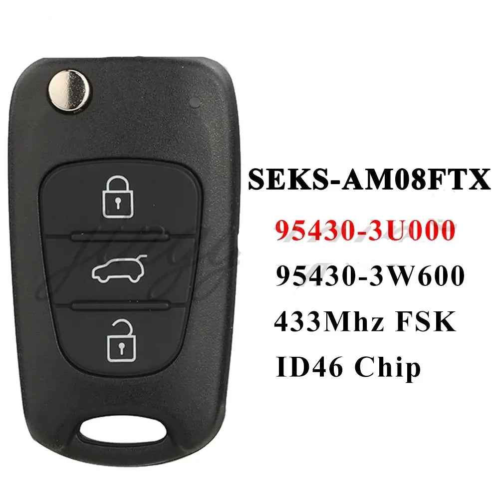 jingyuqin 433MHz FSK ID46 Chip for Kia Sportage 2010 2011 2012 2013 2014 Flip Remote Car Key Fob 95430-3U000 3W600