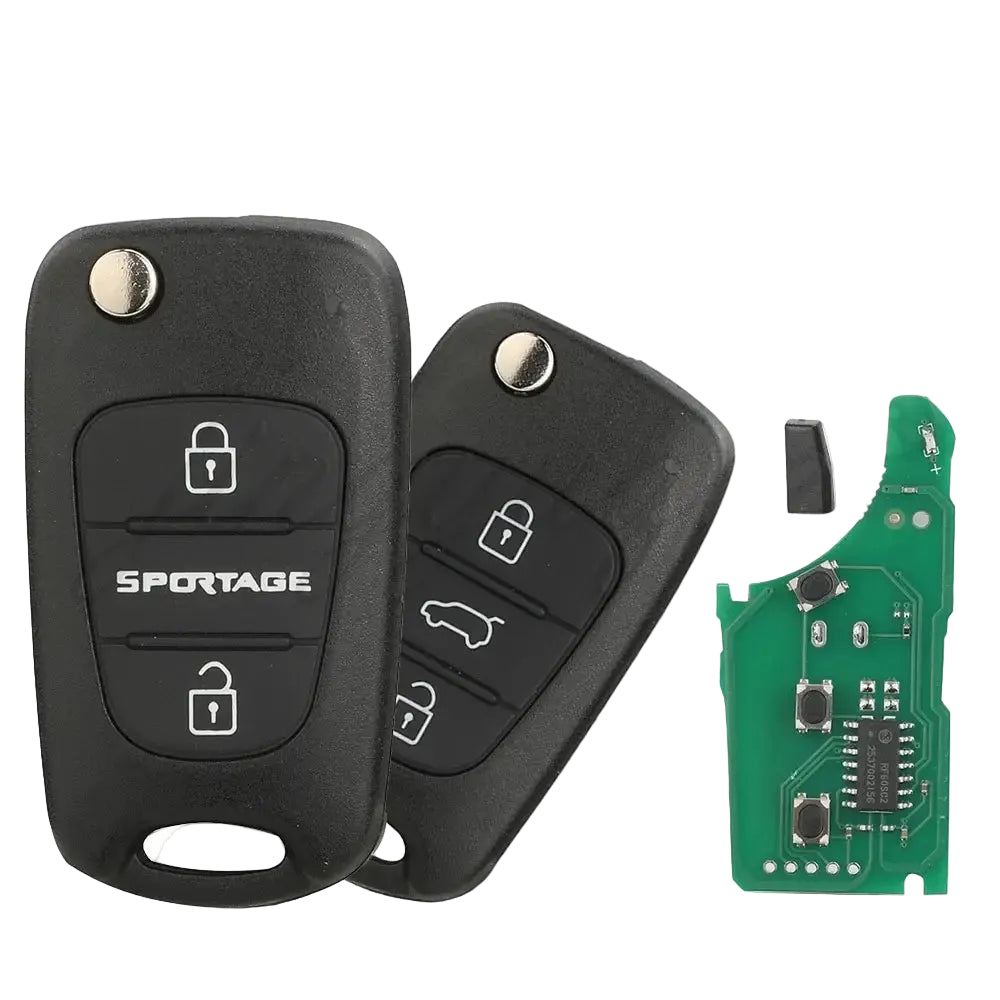 jingyuqin 433MHz FSK ID46 Chip for Kia Sportage 2010 2011 2012 2013 2014 Flip Remote Car Key Fob 95430-3U000 3W600