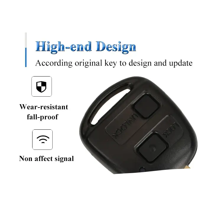jingyuqin P/N: 89071-0D010 Ce0165 433MHz 4D67/ 4C Chip 2/3 Button Remote Key Fob for Toyota Corolla Yaris Avensis 1998+