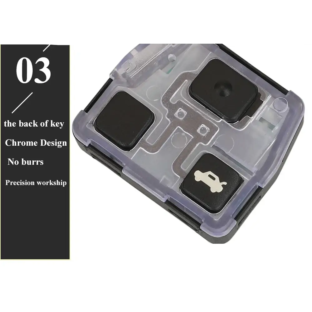 jingyuqin P/N: 89071-0D010 Ce0165 433MHz 4D67/ 4C Chip 2/3 Button Remote Key Fob for Toyota Corolla Yaris Avensis 1998+