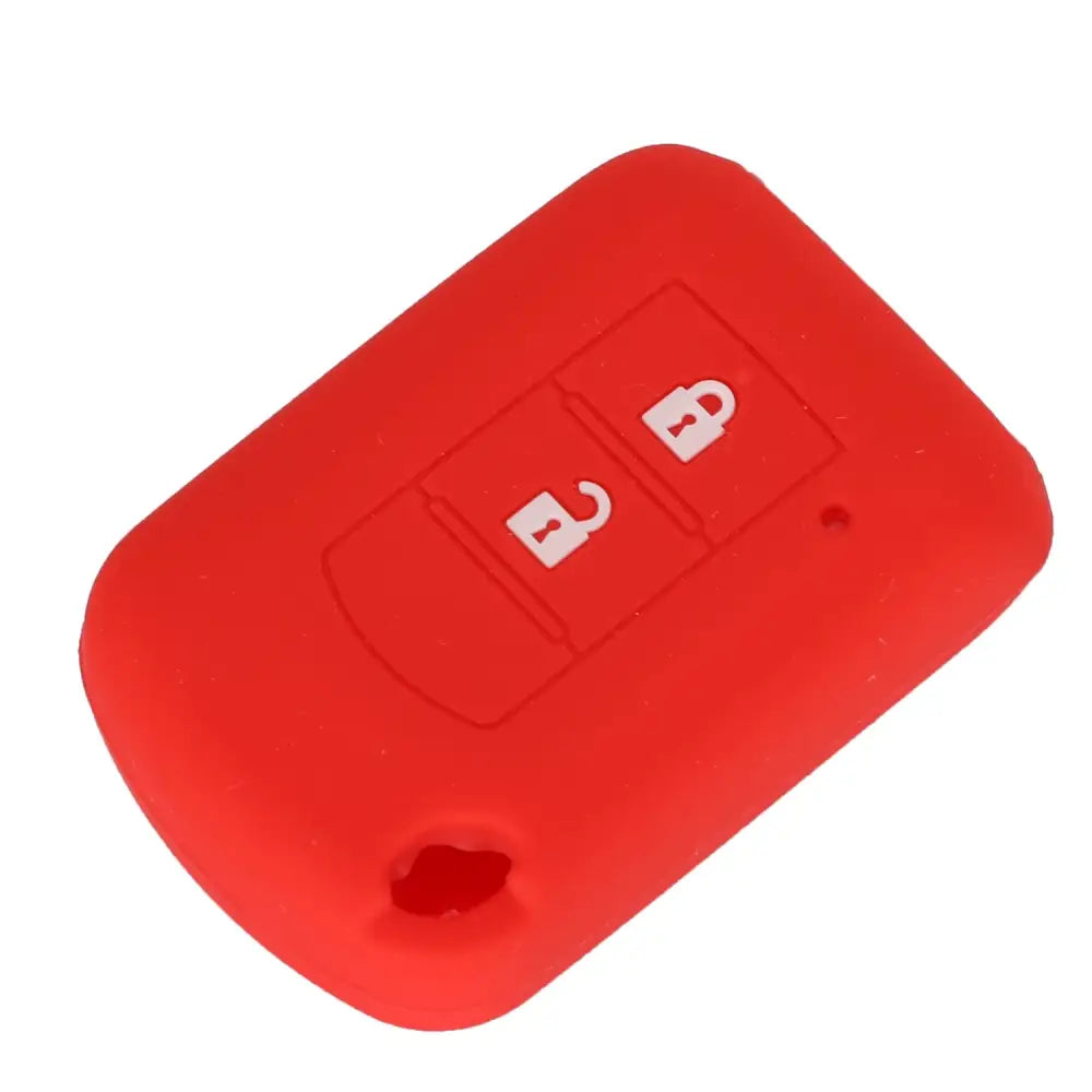 jingyuqin Silicone Rubber Car Key Cover Case For Mitsubishi ASX Outlander Lancer EX Galant Pajero 2016 2017 2Button Car
