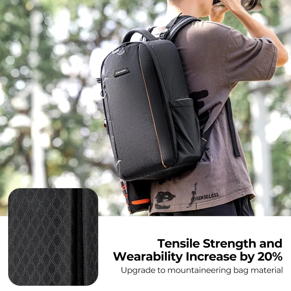 K&F CONCEPT 18L/10L Photography Camera Backpack Lightweight Waterproof Travel Camera Bag for Dslr Camera Canon Nikon