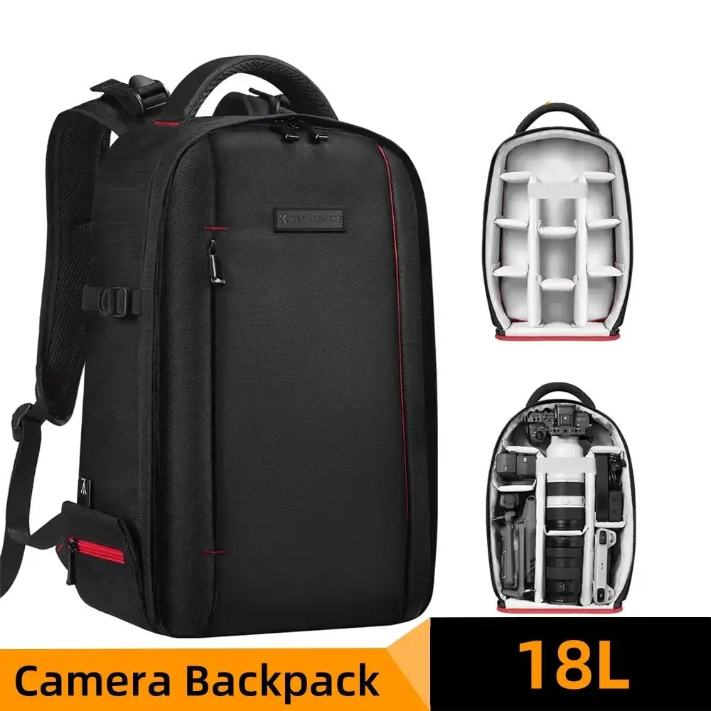 K&F CONCEPT 18L/10L Photography Camera Backpack Lightweight Waterproof Travel Camera Bag for Dslr Camera Canon Nikon