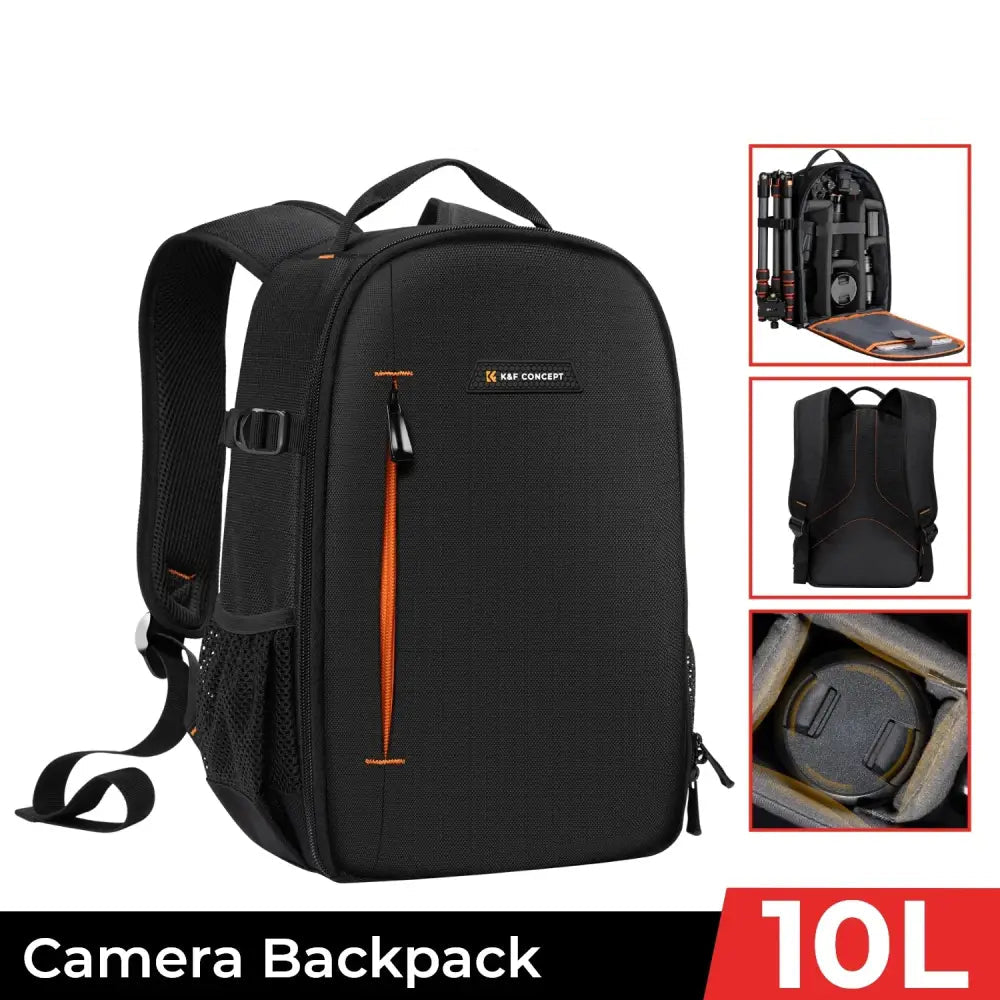K&F CONCEPT 18L/10L Photography Camera Backpack Lightweight Waterproof Travel Camera Bag for Dslr Camera Canon Nikon