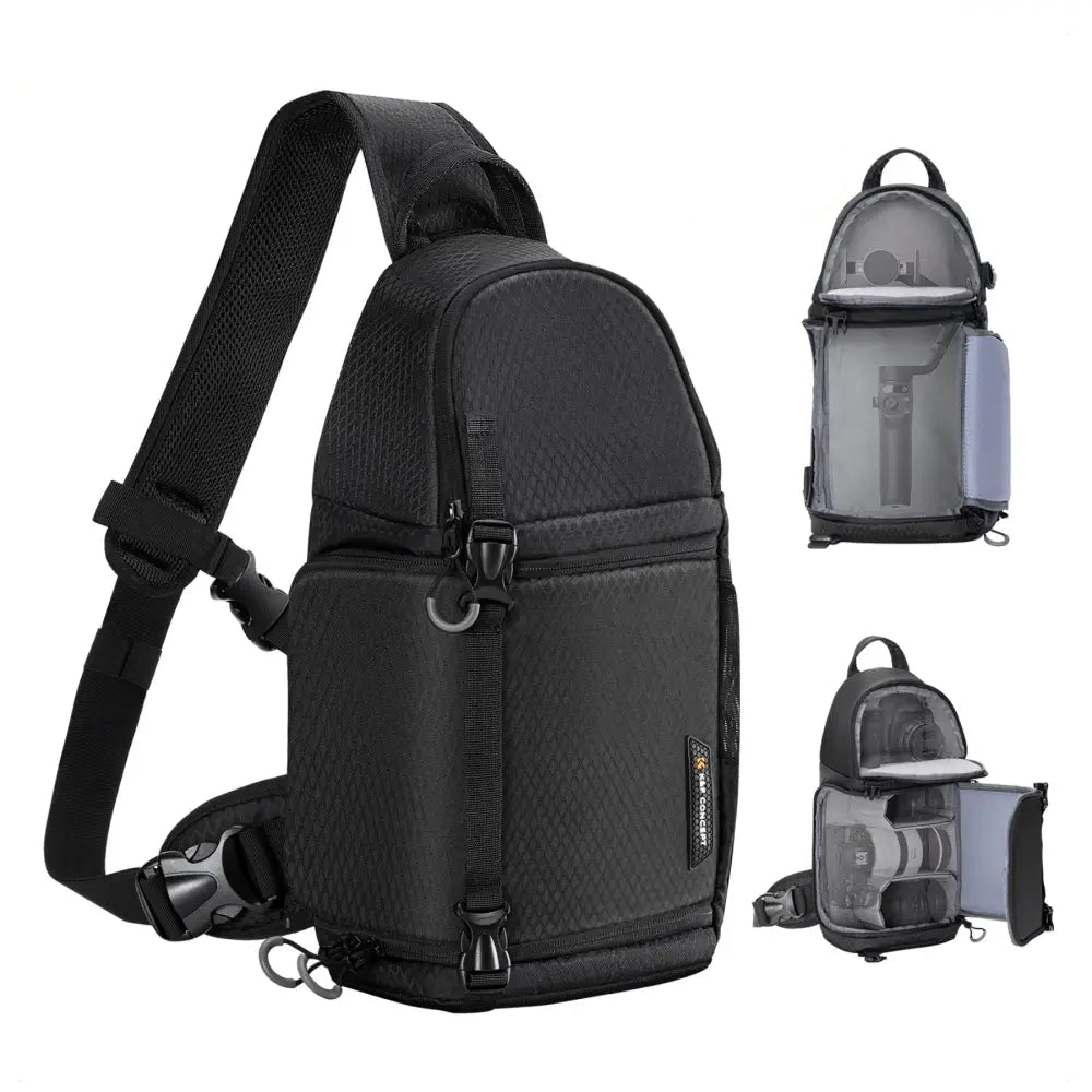 K&F CONCEPT Camera Bag Photography Backpack 10L Waterproof Camera Sling Backpack DSLR/SLR Camera Case For Sony DJI Fuji
