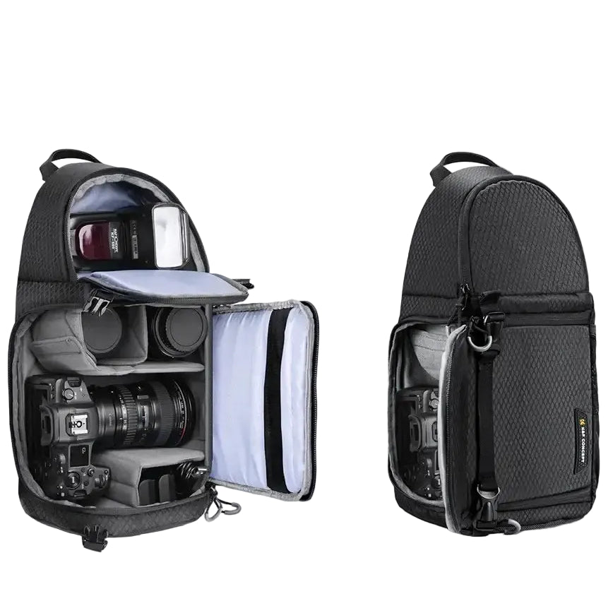 K&F CONCEPT Camera Bag Photography Backpack 10L Waterproof Camera Sling Backpack DSLR/SLR Camera Case For Sony DJI Fuji