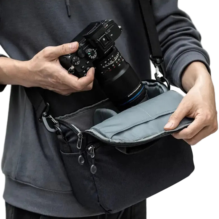 K&F CONCEPT Photography Outdoor Crossbody Camera Bag Waterproof Shoulder Backpack DSLR/SLR Camera Case For Instax Mini