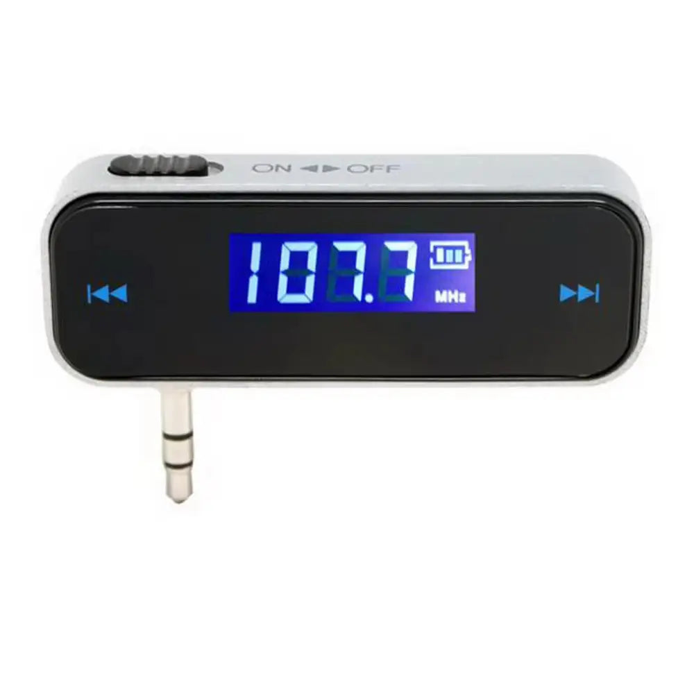 Kebidumei Wireless 3.5mm Audio FM Transmitter - Black