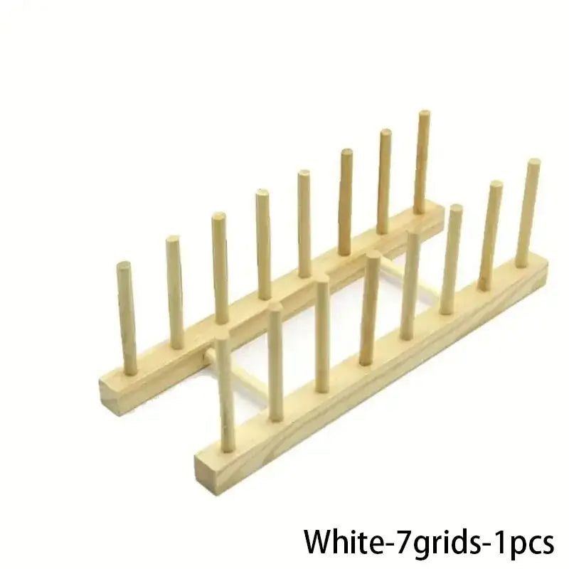 Kitchen Dish Drying or Storage Rack (different types of models available) - White - 7 grids-1pcs - SS