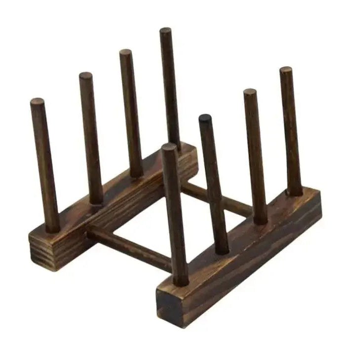 Kitchen Dish Drying or Storage Rack (different types of models available) - Brown - 3 grids-1pcs - SS