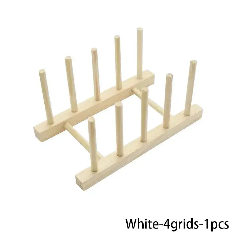 Kitchen Dish Drying or Storage Rack (different types of models available) - White - 4 grids-1pcs - SS