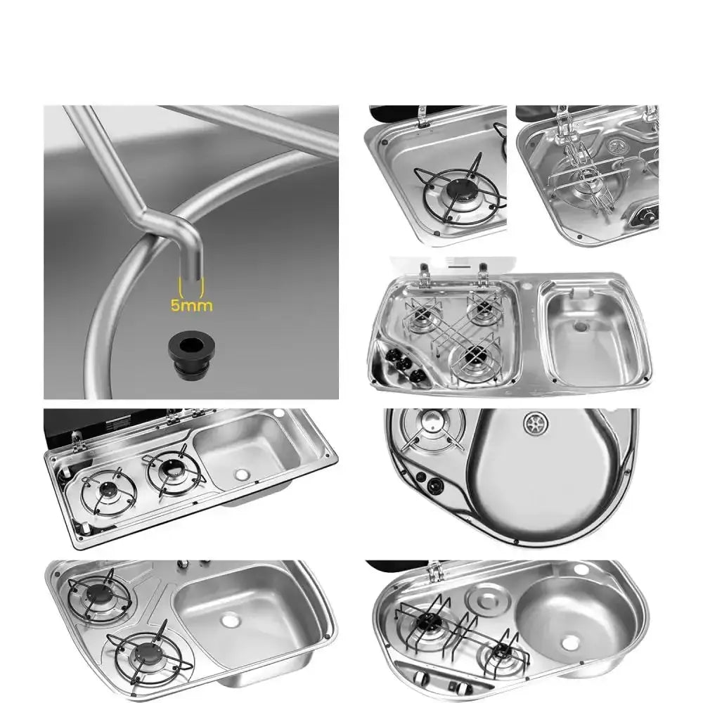 Kitchen Pan Support Grommet Sleeves for RV’s & Caravans (16PCS) - SS