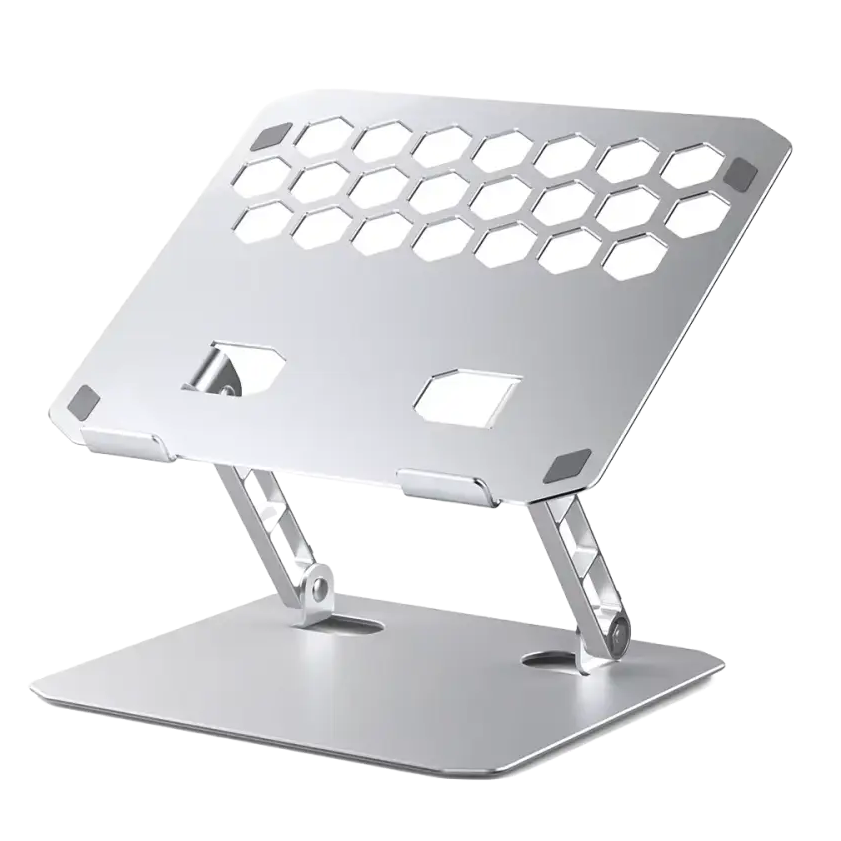 Laptop Stand Zinc Alloy for Gaming Laptop with Dual Support Arms Portable Folding with Honeycomb Design for ASUS HP Acer