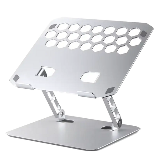 Laptop Stand Zinc Alloy for Gaming Laptop with Dual Support Arms Portable Folding with Honeycomb Design for ASUS HP Acer