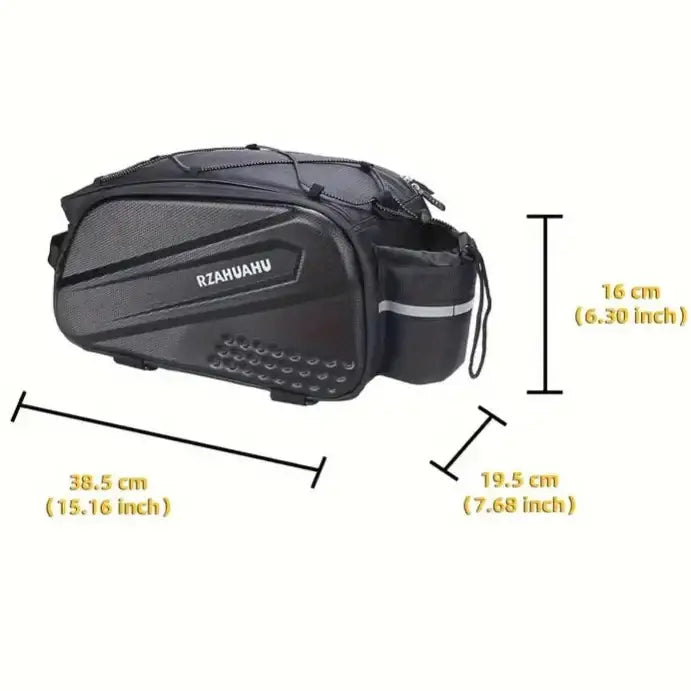 Large Capacity Bike Rear Seat Bag - Black / 38.5*19*16cm / Bicycle Camel Bag - SS