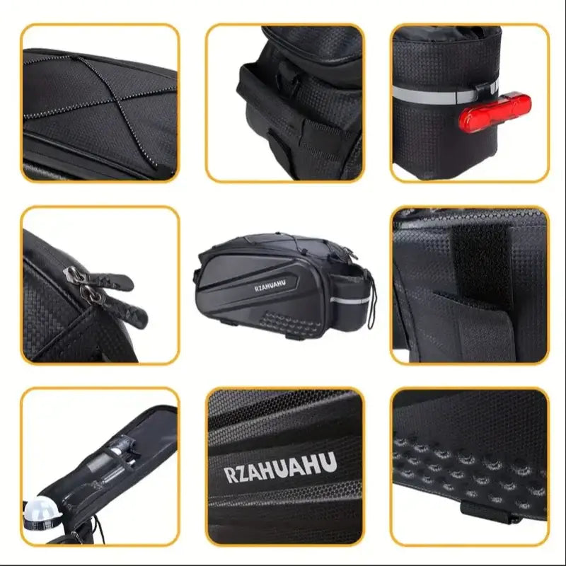 Large Capacity Bike Rear Seat Bag - Black / 38.5*19*16cm / Bicycle Camel Bag - SS