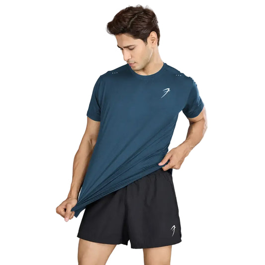 Laser Cut Running T-shirt Orion Blue - Tshirts