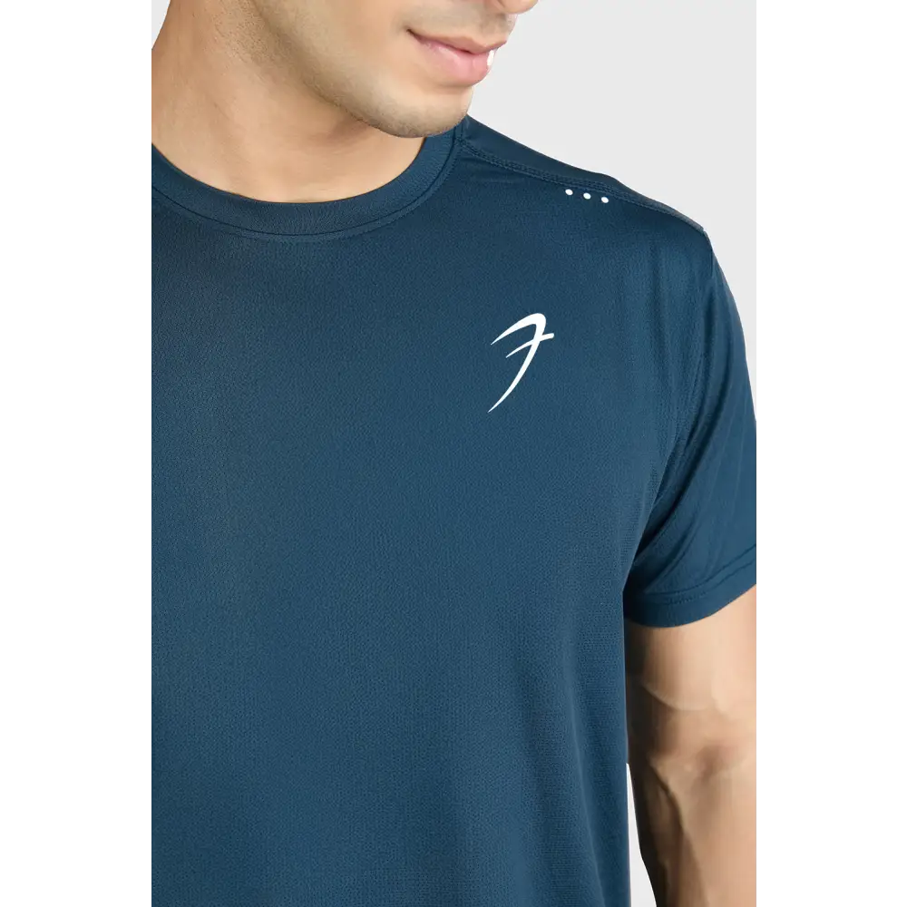 Laser Cut Running T-shirt Orion Blue - Tshirts