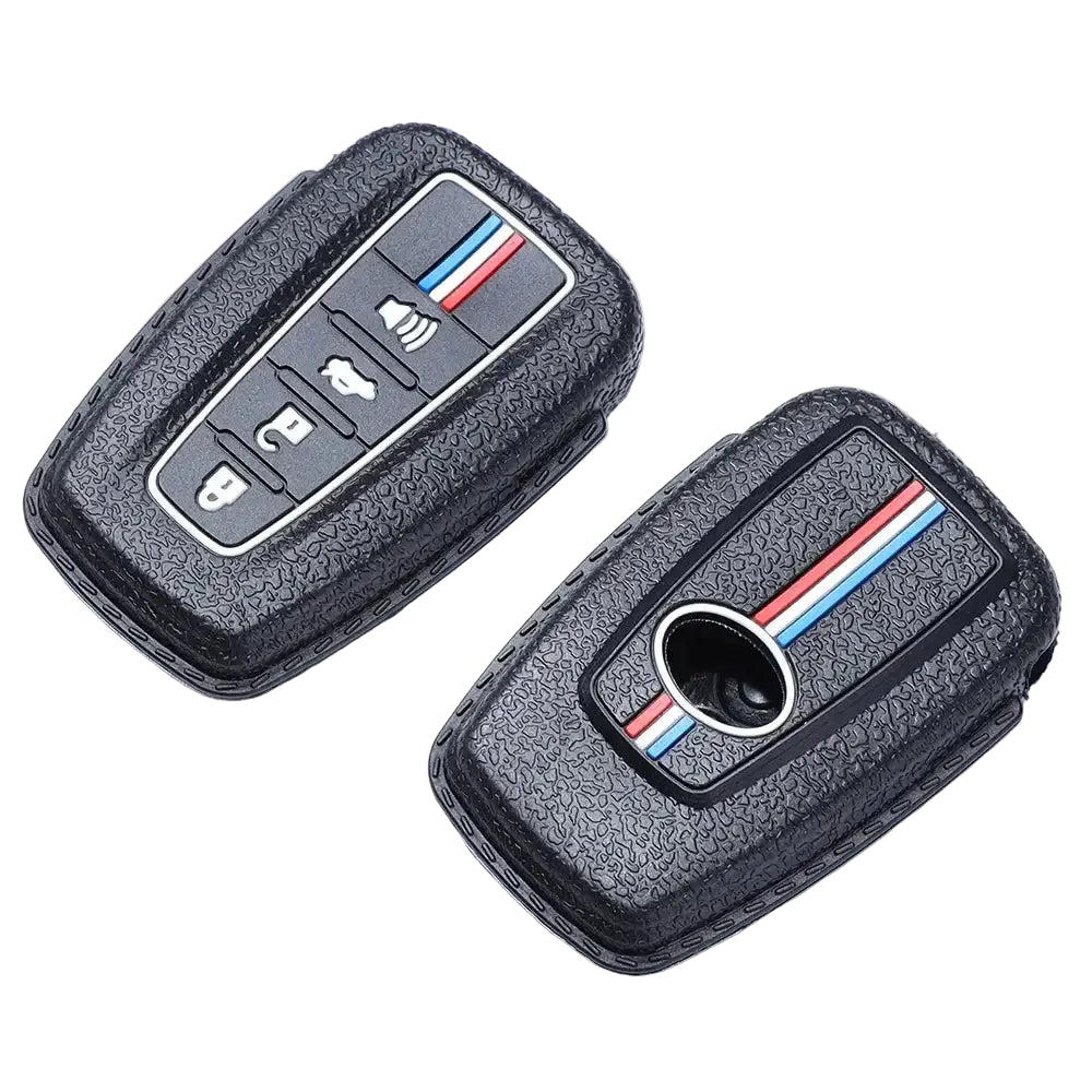 Lcyam Key Fob Cover Case Remote Protector Smooth Silicone Fits for Toyota Rav4 Corolla Camry Hilux Car Accessories Key