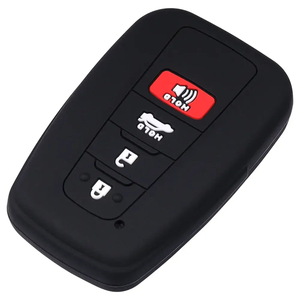 Lcyam Key Fob Cover Case Remote Protector Smooth Silicone Fits for Toyota Rav4 Corolla Camry Hilux Car Accessories Key