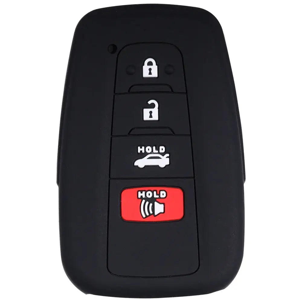 Lcyam Key Fob Cover Case Remote Protector Smooth Silicone Fits for Toyota Rav4 Corolla Camry Hilux Car Accessories Key