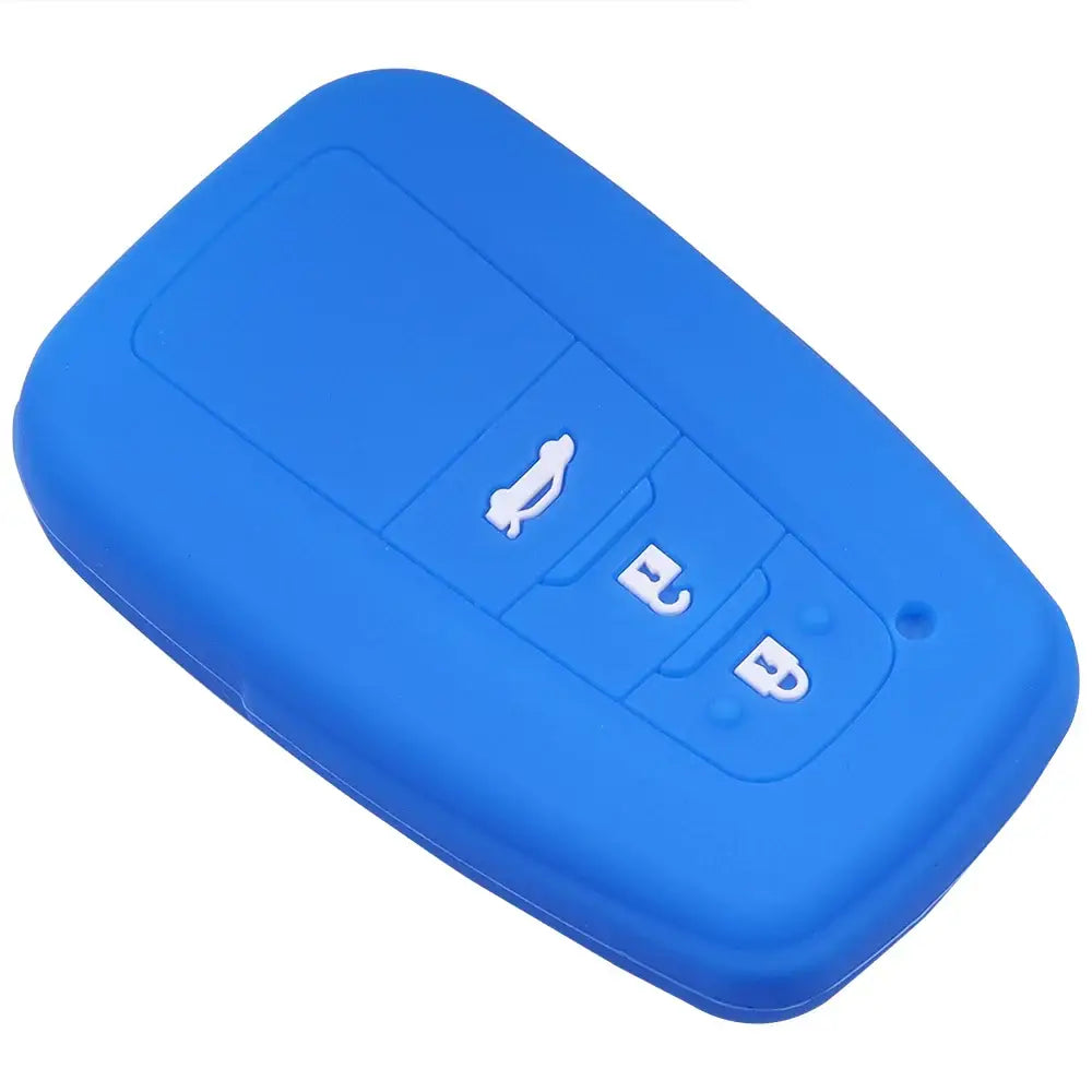 Lcyam Key Fob Cover Case Remote Protector Smooth Silicone Fits for Toyota Rav4 Corolla Camry Hilux Car Accessories Key