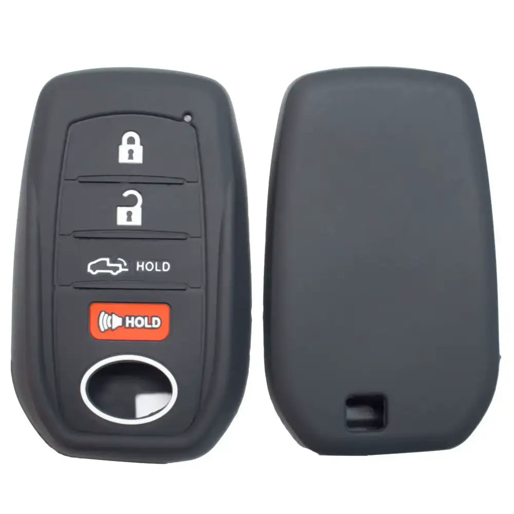 Lcyam Key Fob Cover Case Remote Protector Smooth Silicone Fits for Toyota Rav4 Corolla Camry Hilux Car Accessories Key