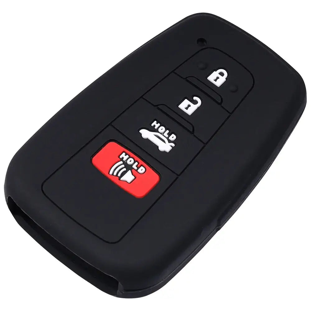 Lcyam Key Fob Cover Case Remote Protector Smooth Silicone Fits for Toyota Rav4 Corolla Camry Hilux Car Accessories Key