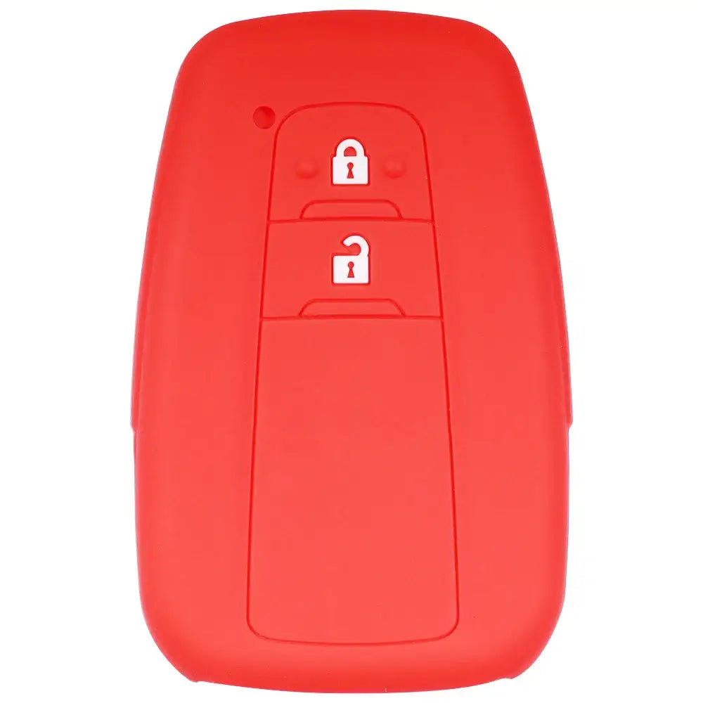 Lcyam Key Fob Cover Case Remote Protector Smooth Silicone Fits for Toyota Rav4 Corolla Camry Hilux Car Accessories Key