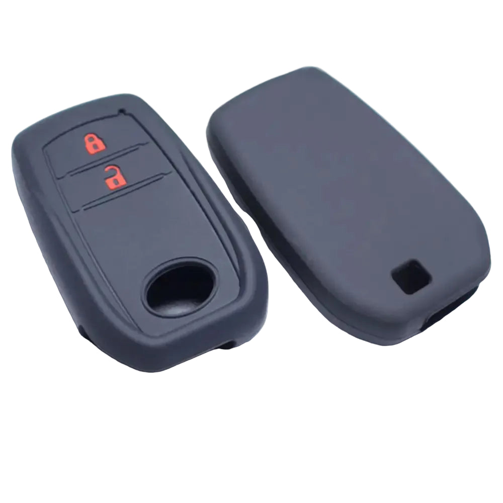 Lcyam Key Fob Cover Case Remote Protector Smooth Silicone Fits for Toyota Rav4 Corolla Camry Hilux Car Accessories Key