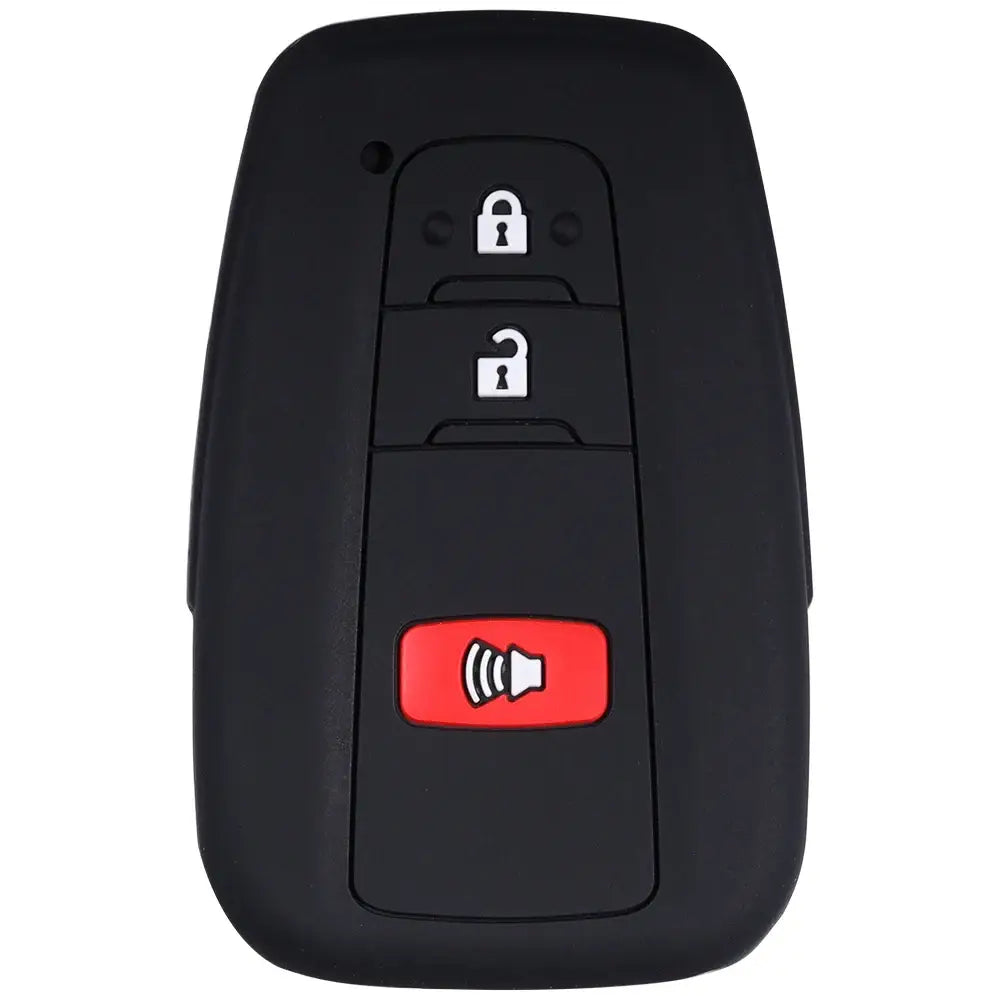 Lcyam Key Fob Cover Case Remote Protector Smooth Silicone Fits for Toyota Rav4 Corolla Camry Hilux Car Accessories Key